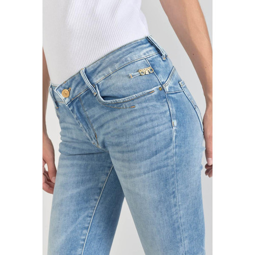 Le Temps des Cerises - Jeans push-up slim PULP, longueur 34 bleu en coton Clara - Jean droit femme