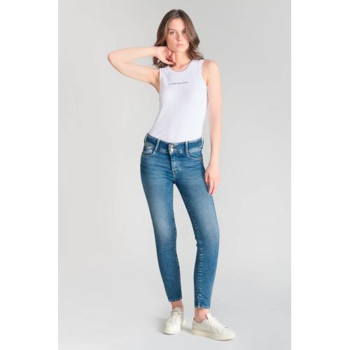 Jeans push-up slim Fermer ULTRA PULP, 7/8ème bleu Gigi en coton Le Temps des Cerises Mode femme