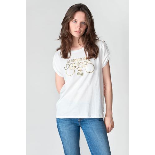 Tee-Shirt DWIGHT blanc Lily Le Temps des Cerises Mode femme