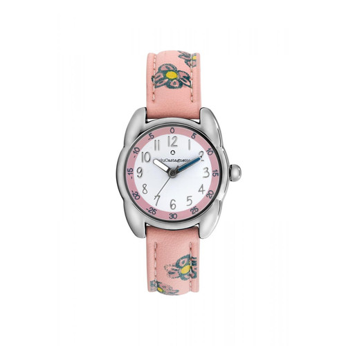 Lulu Castagnette - Montre avec bracelet rose en cuir pour fille - montres lulu castagnette