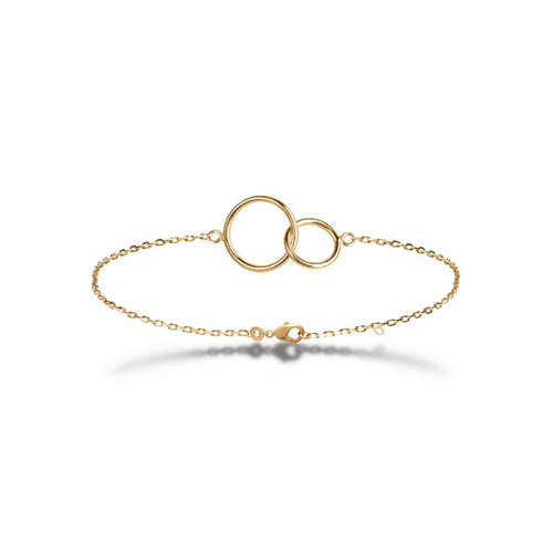 Bracelet femme plaqué or double cercle - UYZ3Y5ZV Doré Maison de la Bijouterie Mode femme