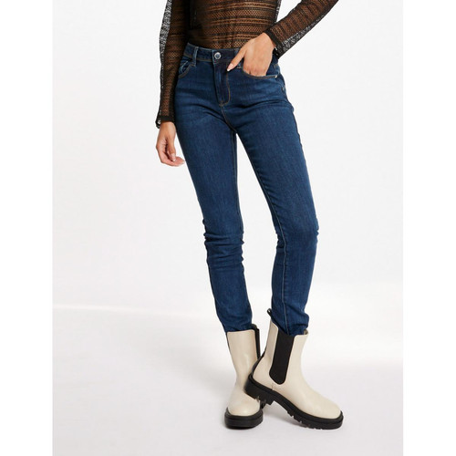 Jeans slim taille standard bleu Morgan Mode femme