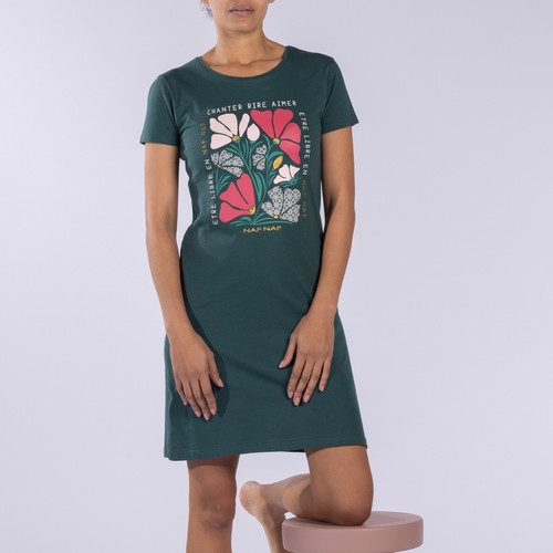 Chemise de nuit  vert Naf Naf homewear Mode femme