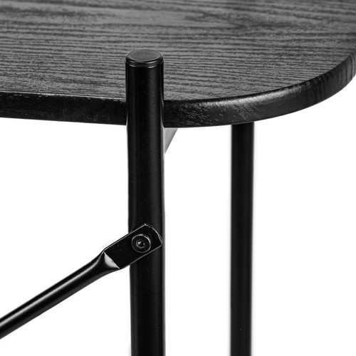 Table console design industriel en bois Noir Noir Nordlys Meuble & Déco