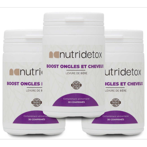 Nutridetox - Boost Ongles & Cheveux - X3 - Bien-être, santé