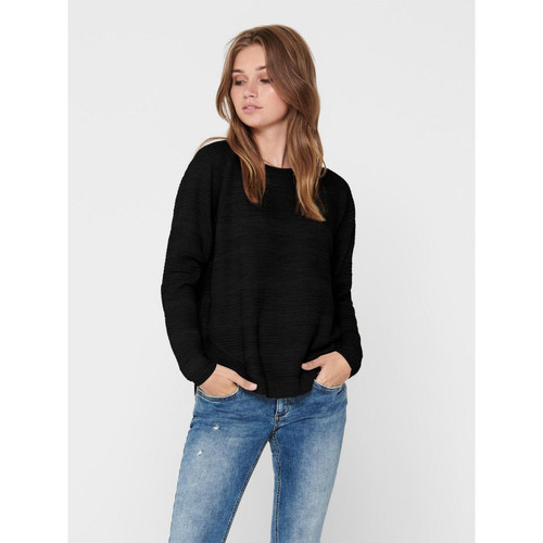Only - Pull en maille Col rond Manches longues noir Sofia - Pull femme
