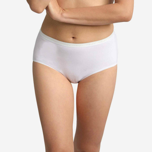 Lot de 2 culottes - Blanc Playtex en coton bio Playtex Mode femme