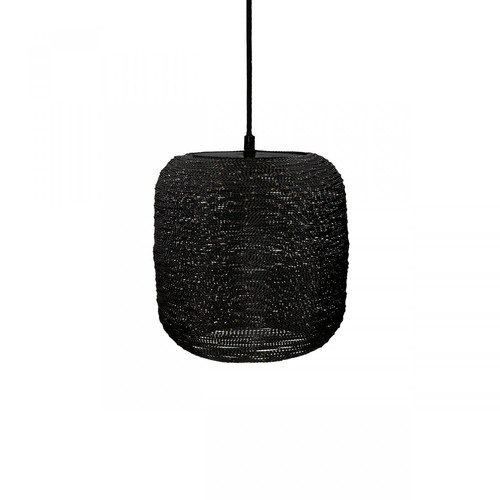 Pomax - Suspension En Métal Noir SHIARAN 15 x 15 cm - Sélection meuble & déco Industriel