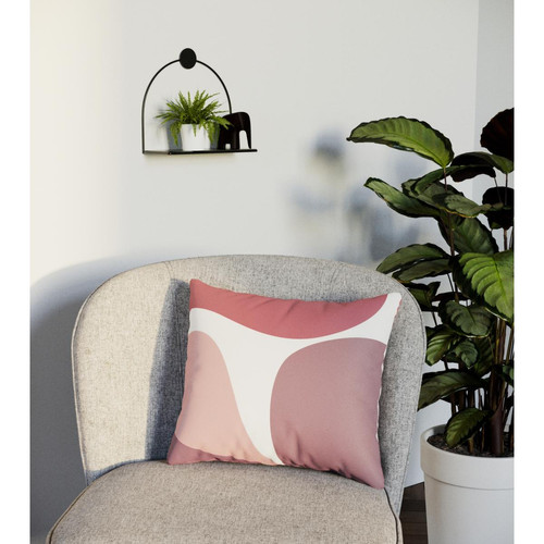 POTIRON PARIS - Coussin carré rose déhoussable  - Promos Déco textile