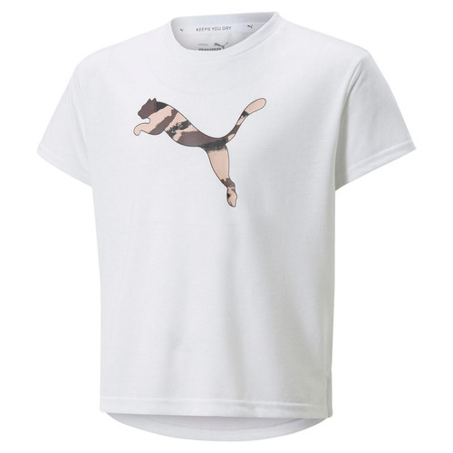 Puma - Tee-shirt en coton blanc MDRN SPT - Puma Garçon, Fille