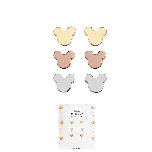 Lot de 3 paires de boucles d'oreilles Fille Disney - Mickey Disney LES ESSENTIELS ENFANTS
