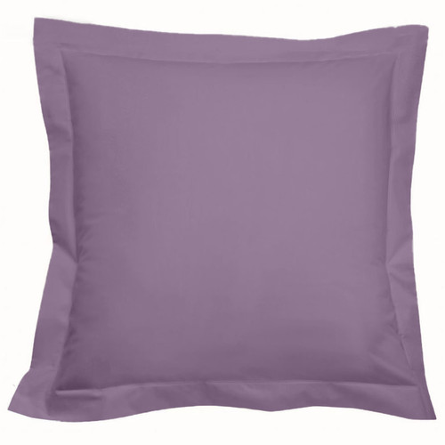 3S. x Tertio (Nos Unis) - Taie d'oreiller percale de coton TERTIO® - violet - Taies d'oreillers unies