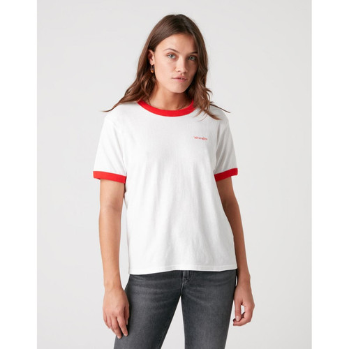 Wrangler - T-Shirt blanc Femme - Wrangler Vêtements Femmes