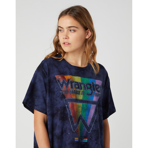 Wrangler - Tee-Shirt Oversized 100% Coton  - Wrangler Vêtements Femmes