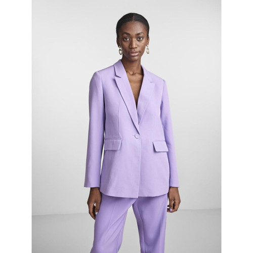 Blazer regular fit boutonné violet YAS Mode femme