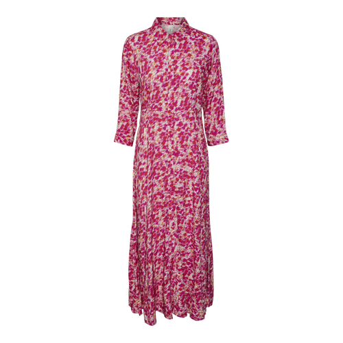 YAS - Robe chemise rose en viscose Kara - Blouse, Chemise femme
